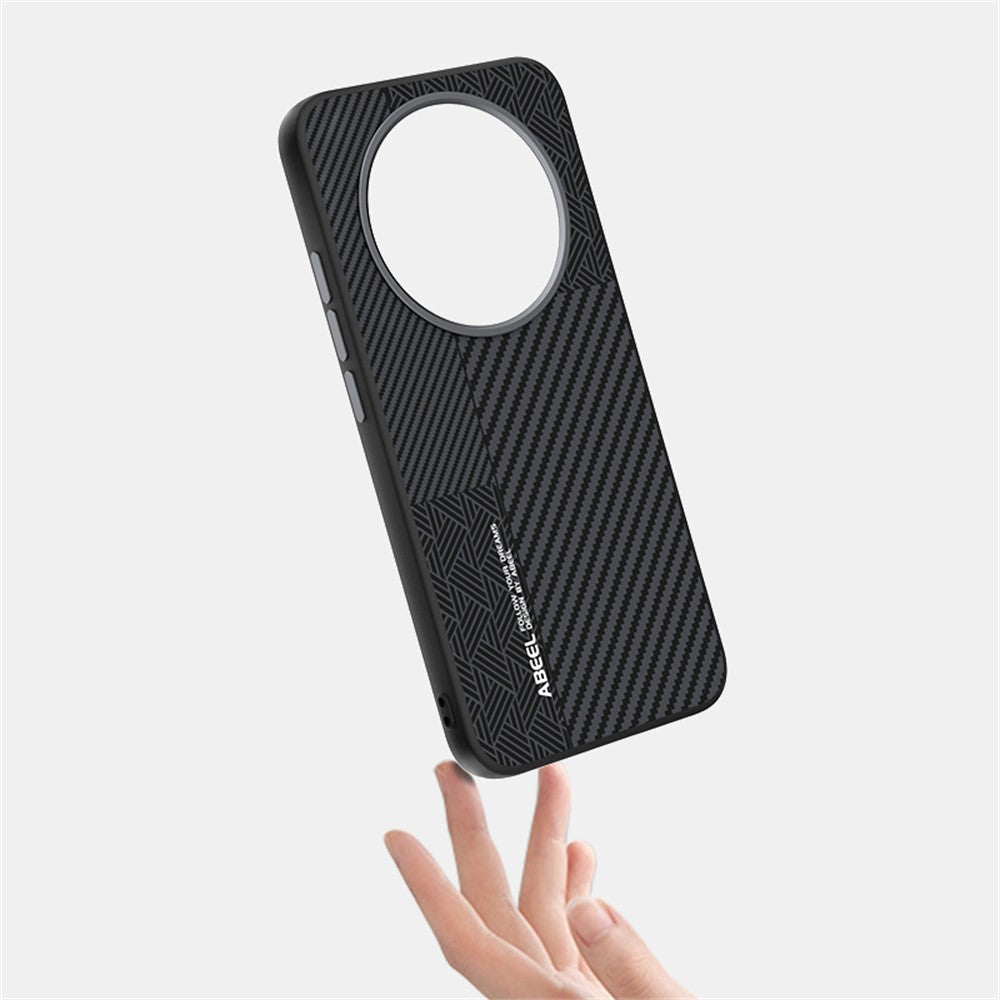 ABEEL Magnetic Case For Honor Magic8 Lite 5G  /  X9d 5G  /  X70 5G PC + TPU + Aluminum Alloy + PU Leather Slim Phone Back Cover
