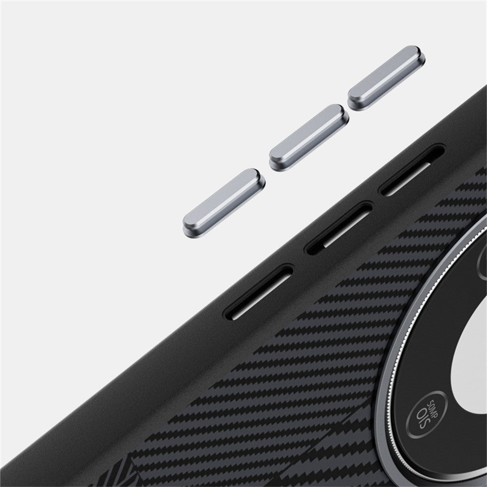 ABEEL Magnetic Case For Honor Magic8 Lite 5G  /  X9d 5G  /  X70 5G PC + TPU + Aluminum Alloy + PU Leather Slim Phone Back Cover