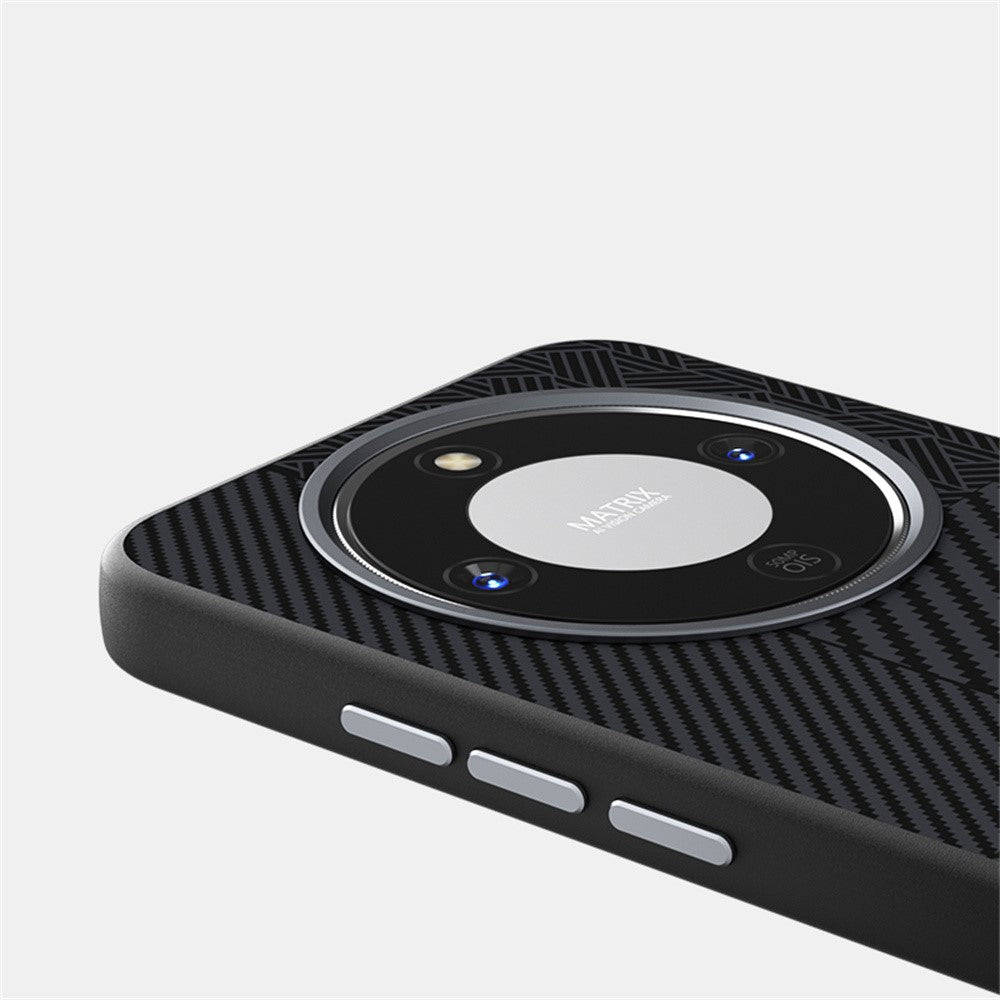 ABEEL Magnetic Case For Honor Magic8 Lite 5G  /  X9d 5G  /  X70 5G PC + TPU + Aluminum Alloy + PU Leather Slim Phone Back Cover