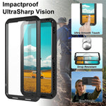 LOVE MEI For Samsung Galaxy S26 Ultra Case Metal + Silicone Full Body Phone Cover with Tempered Glass Film