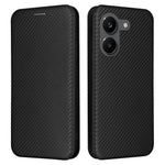 Phone Case For Xiaomi Poco X8 Pro 5G  /  Redmi Turbo 5 5G Carbon Fiber Texture Drop-Proof PU Leather Phone Cover