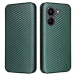 Phone Case For Xiaomi Poco X8 Pro 5G  /  Redmi Turbo 5 5G Carbon Fiber Texture Drop-Proof PU Leather Phone Cover