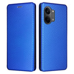 Phone Case For Xiaomi Poco X8 Pro Max 5G  /  Redmi Turbo 5 Max 5G Carbon Fiber Texture Drop-Proof PU Leather Phone Cover