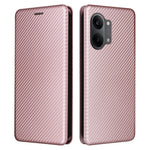 Phone Case For Xiaomi Poco X8 Pro Max 5G  /  Redmi Turbo 5 Max 5G Carbon Fiber Texture Drop-Proof PU Leather Phone Cover