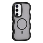 Til Samsung Galaxy A57 5G Magnetisk Etui TPU + PC Telefon Bagcover Hudberøring Bølgeformet