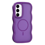 Til Samsung Galaxy A57 5G Magnetisk Etui TPU + PC Telefon Bagcover Hudberøring Bølgeformet
