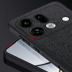 For Oppo Find X9s Pro 5G Case Wood Texture PU Leather Coated PC TPU Phone Cover