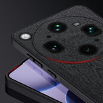For Oppo Find X9 Ultra 5G Case Wood Texture PU Leather Coated PC TPU Phone Cover