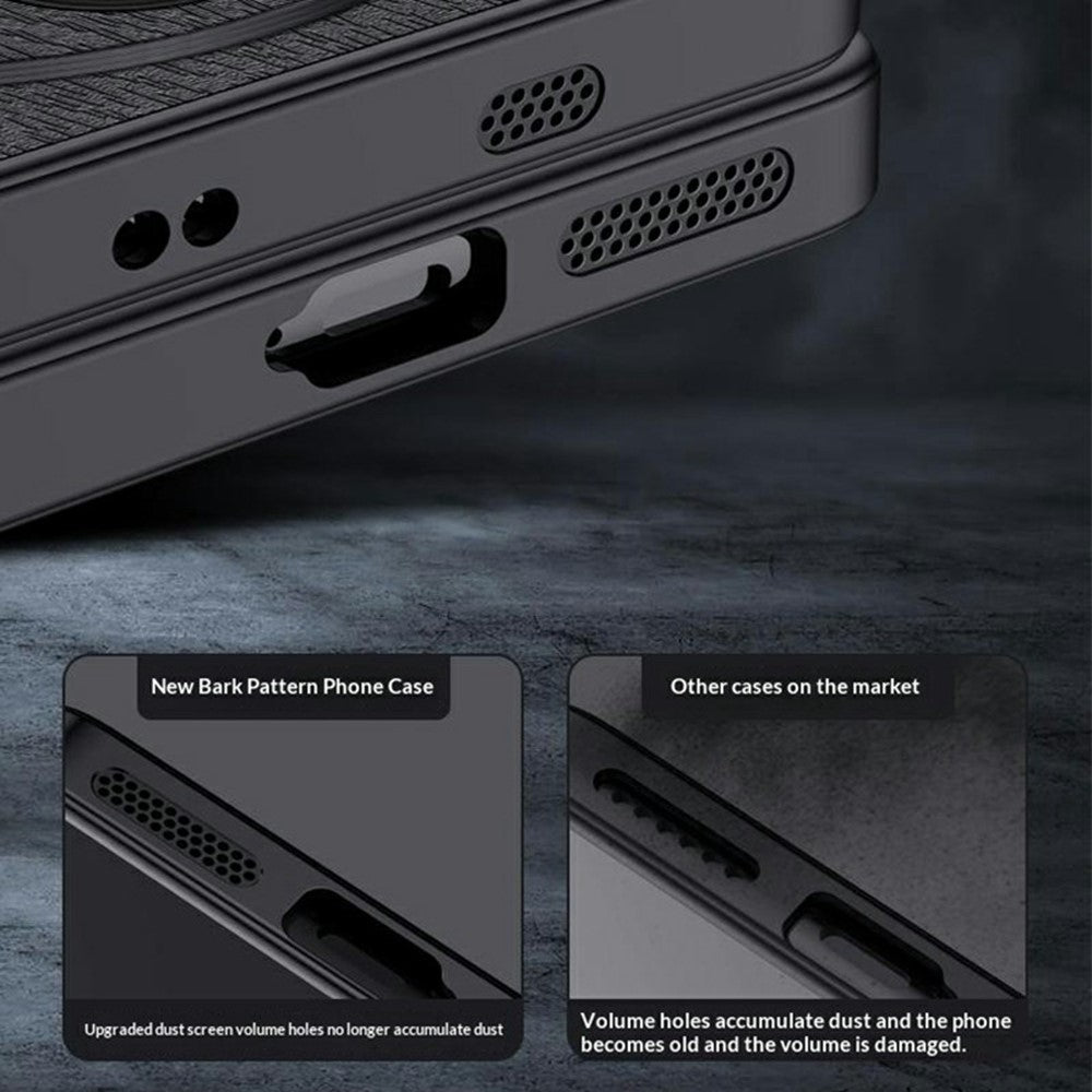 For Oppo Find X9 Ultra 5G Case Wood Texture PU Leather Coated PC TPU Phone Cover