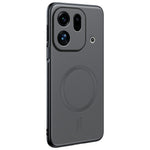 For Oppo Find X9s Pro 5G Magnetic Case Leather Coated TPU + PC Phone Cover