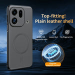 For Oppo Find X9s Pro 5G Magnetic Case Leather Coated TPU + PC Phone Cover