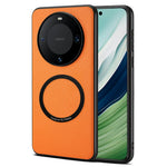 DENIOR A08+1 For Huawei Mate 60 Pro+  /  Mate 60 Pro Magnetic Case Calf Texture Leather +  PC +  TPU Phone Cover