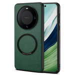 DENIOR A08+1 For Huawei Mate 60 Pro+  /  Mate 60 Pro Magnetic Case Calf Texture Leather +  PC +  TPU Phone Cover