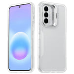 Samsung Galaxy A18 4G / A18 5G / A17 4G / A17 5G / A26 5G / A16 4G / A16 5G-cover, TPU + PC-hybridmobilcover med linseramme i legering, støtte