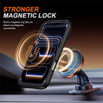 For iPhone 18 Pro / 17 Pro Magnetic Case Ring Kickstand Slide Camera Cover TPU PC Hybrid Phone Shell