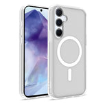 For Samsung Galaxy A55 5G Magnetic Case Skin Touch TPU + PC 2.0mm Thickness Anti-drop Phone Cover