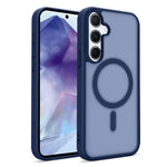 For Samsung Galaxy A55 5G Magnetic Case Skin Touch TPU + PC 2.0mm Thickness Anti-drop Phone Cover