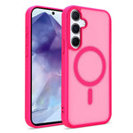 For Samsung Galaxy A55 5G Magnetic Case Skin Touch TPU + PC 2.0mm Thickness Anti-drop Phone Cover