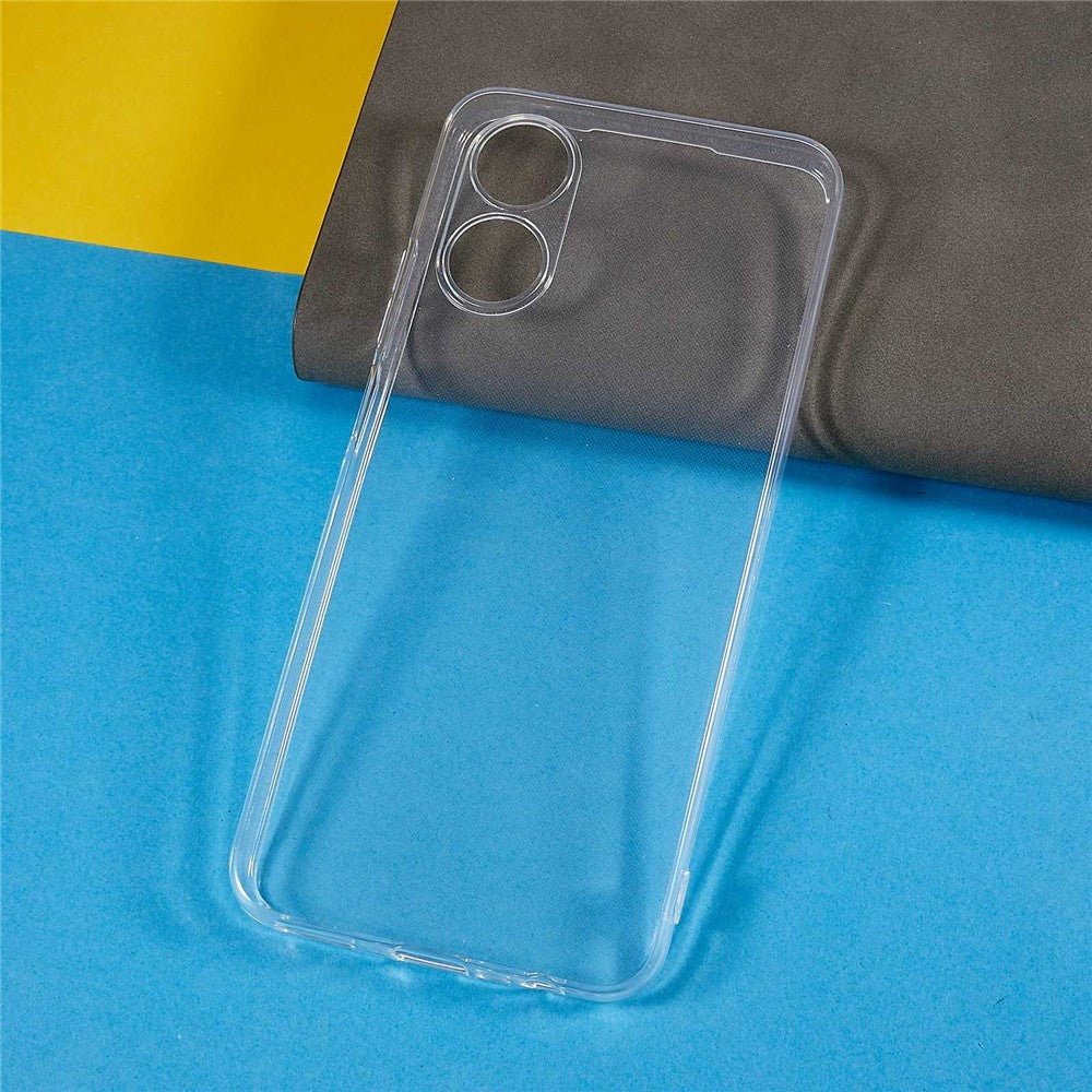 Back Case for Oppo A17 4G, Anti-Yellowing Crystal Clear Shell Lightweight TPU Phone Cover