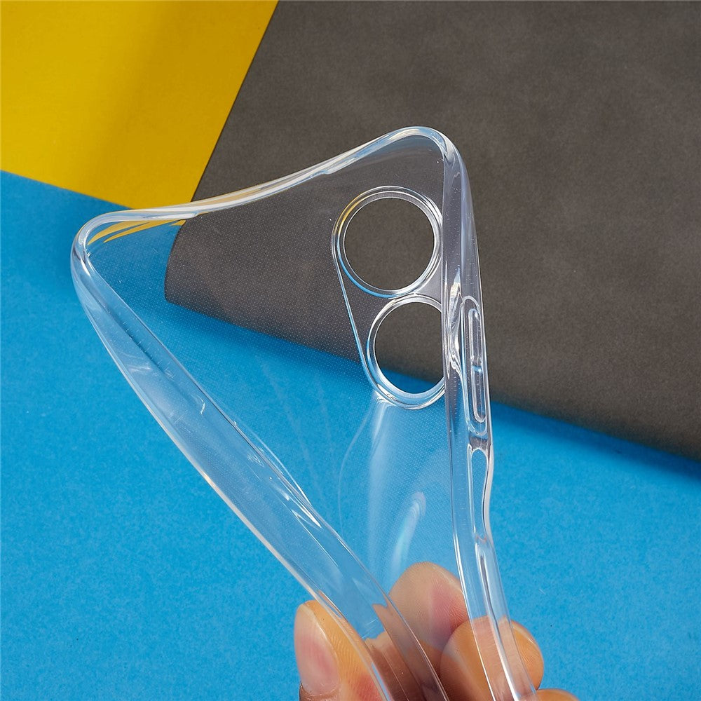 Back Case for Oppo A17 4G, Anti-Yellowing Crystal Clear Shell Lightweight TPU Phone Cover
