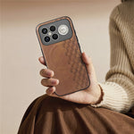 Magnetic Phone Case For Xiaomi Redmi K90 Pro Max 5G  /  Poco F8 Ultra Mobile Back Cover with Grid Pattern Protective PU Leather + PC Cover