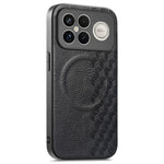 Magnetic Phone Case For Xiaomi Redmi K90 Pro Max 5G  /  Poco F8 Ultra Mobile Back Cover with Grid Pattern Protective PU Leather + PC Cover