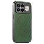 Magnetic Phone Case For Xiaomi Redmi K90 Pro Max 5G  /  Poco F8 Ultra Mobile Back Cover with Grid Pattern Protective PU Leather + PC Cover