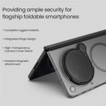 NILLKIN Super Frosted Shield Prop For Oppo Find N6 5G Magnetic Case Clear Lens Lid Kickstand PC Phone Cover