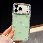For iPhone 18 Pro Max / 17 Pro Max Case Rhinestone Aurora Butterfly Bow Glitter TPU + PC IMD Phone Cover