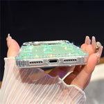 For iPhone 18 Pro Max / 17 Pro Max Case Rhinestone Aurora Butterfly Bow Glitter TPU + PC IMD Phone Cover