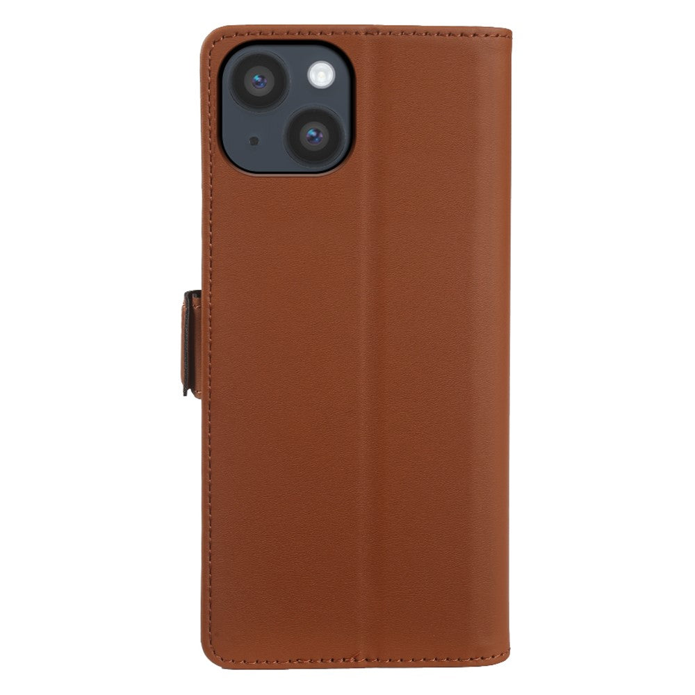 Til iPhone 14 Plus Lædercover Pung Stand TPU + PU Skin-touch Cover