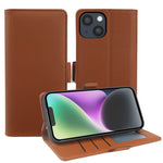 Til iPhone 14 Plus Lædercover Pung Stand TPU + PU Skin-touch Cover
