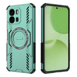Til Oppo A6x 5G Magnetisk Etui Sommerfugl Armor Hult Varmeafledning PC + TPU Telefoncover