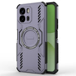 Til Oppo A6x 5G Magnetisk Etui Sommerfugl Armor Hult Varmeafledning PC + TPU Telefoncover