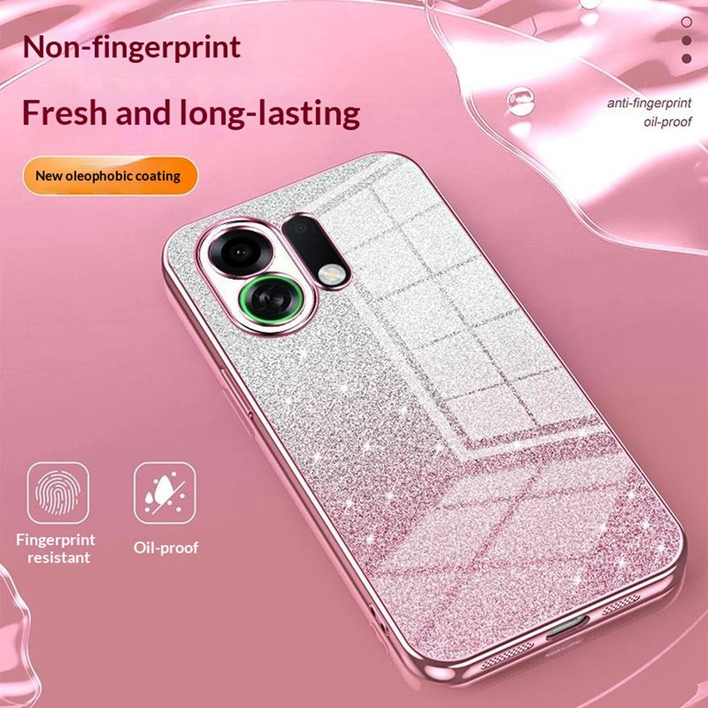 For Oppo K13 Turbo Pro 5G Case Electroplating Gradient Glitter TPU Phone Cover