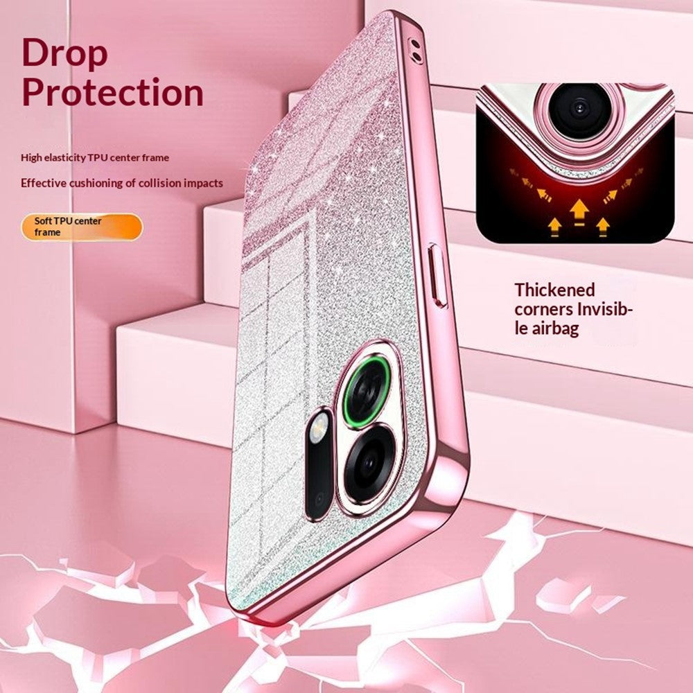 For Oppo K13 Turbo Pro 5G Case Electroplating Gradient Glitter TPU Phone Cover
