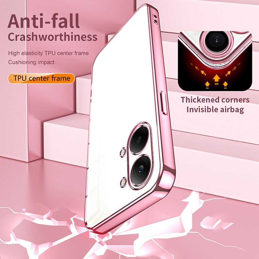 Case For Xiaomi Poco X8 Pro Max 5G  /  Redmi Turbo 5 Max 5G Electroplating Frame Soft TPU Phone Cover