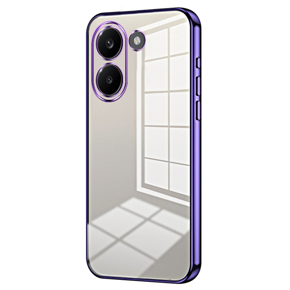 Fodral för Xiaomi Poco X8 Pro 5G / Redmi Turbo 5 5G Galvaniserad ram Mjukt TPU-mobilskal
