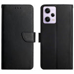 For Xiaomi Redmi Note 12 Pro 5G / Note 12 Pro Speed 5G / Poco X5 Pro 5G HT02 Anti-fall Genuine Leather Magnetic Clasp Nappa Texture Wallet Case with Stand Function Flip Phone Cover Shell