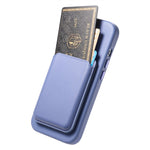 Magnetic Case For iPhone 17e  /  16e Detachable Card Slot Leather+TPU Phone Cover with Metal Buttons
