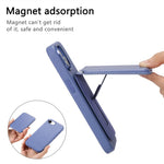 Magnetic Case For iPhone 17e  /  16e Detachable Card Slot Leather+TPU Phone Cover with Metal Buttons