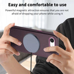 Magnetic Case For iPhone 17e  /  16e Leather+TPU Shockproof Phone Cover with Metal Buttons