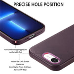 Magnetic Case For iPhone 17e  /  16e Leather+TPU Shockproof Phone Cover with Metal Buttons