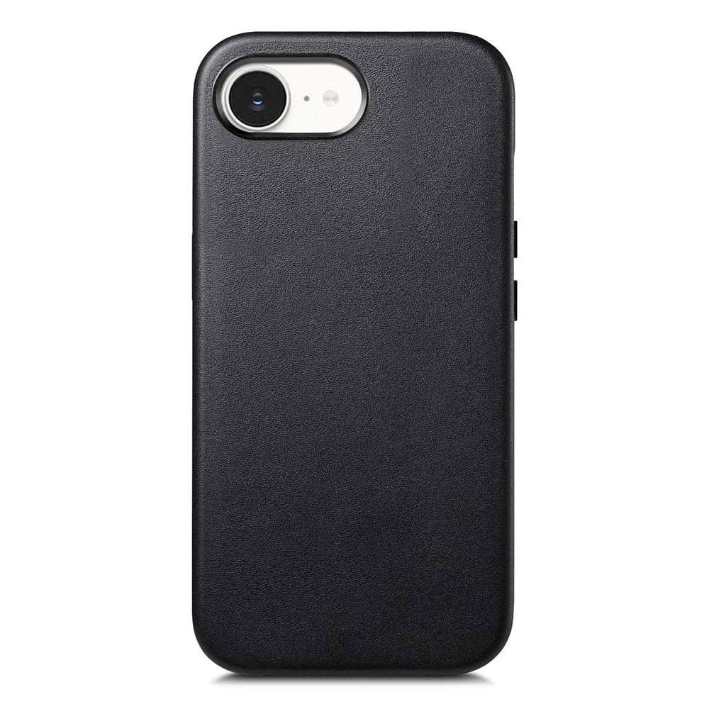 Magnetic Case For iPhone 17e  /  16e Leather+TPU Shockproof Phone Cover with Metal Buttons