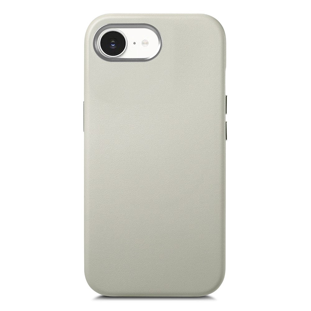 Magnetic Case For iPhone 17e  /  16e Leather+TPU Shockproof Phone Cover with Metal Buttons