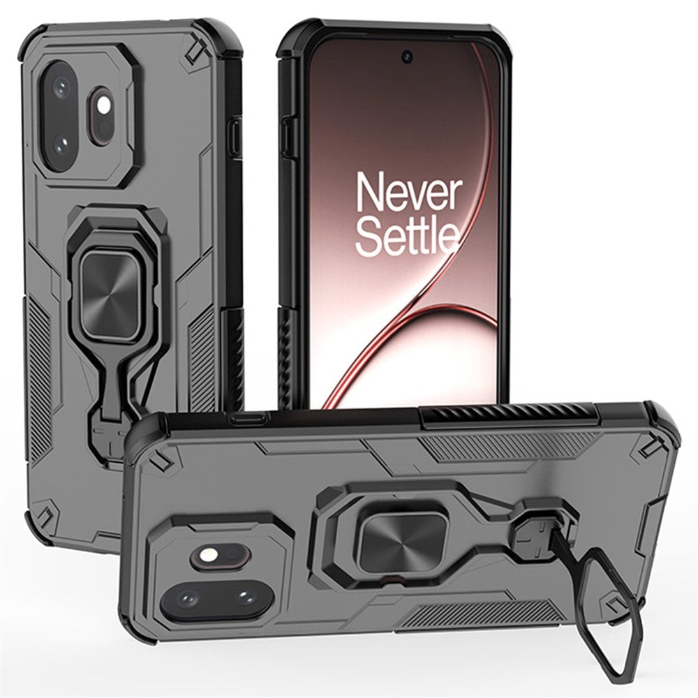 For OnePlus 15T 5G Case Rotatable Ring Kickstand PC + TPU Shockproof Phone Cover