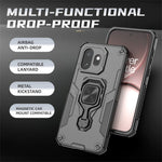 For OnePlus 15T 5G Case Rotatable Ring Kickstand PC + TPU Shockproof Phone Cover