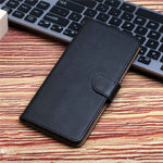 For Xiaomi Redmi Note 12 Pro+ 5G / Note 12 Explorer 5G HT02 Well-protected Genuine Leather Magnetic Clasp Nappa Texture Wallet Case with Stand Function Flip Phone Cover Shell