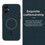 Til Samsung Galaxy A08 5G / A08 4G / A07 5G Cover Trekant Tekstur PU Læder Stødsikker Ultratyndt Cover