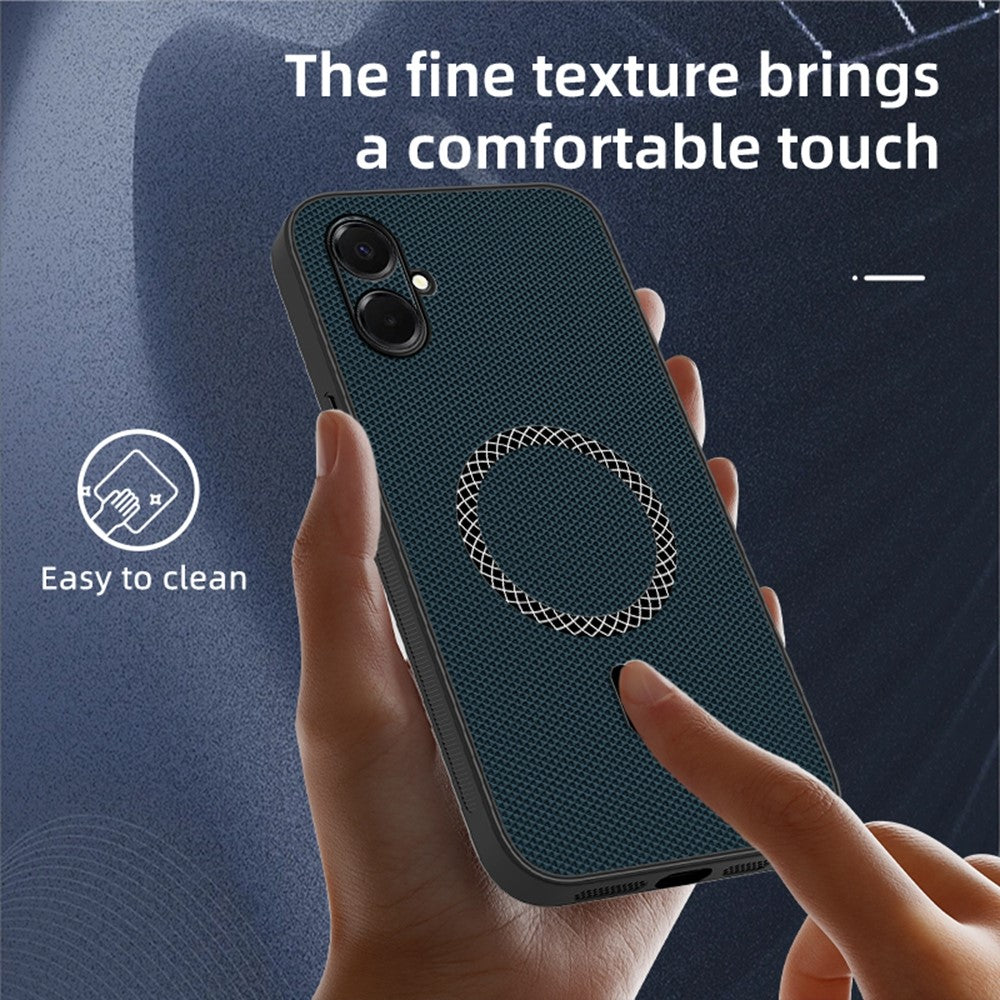 Til Samsung Galaxy A08 5G / A08 4G / A07 5G Cover Trekant Tekstur PU Læder Stødsikker Ultratyndt Cover